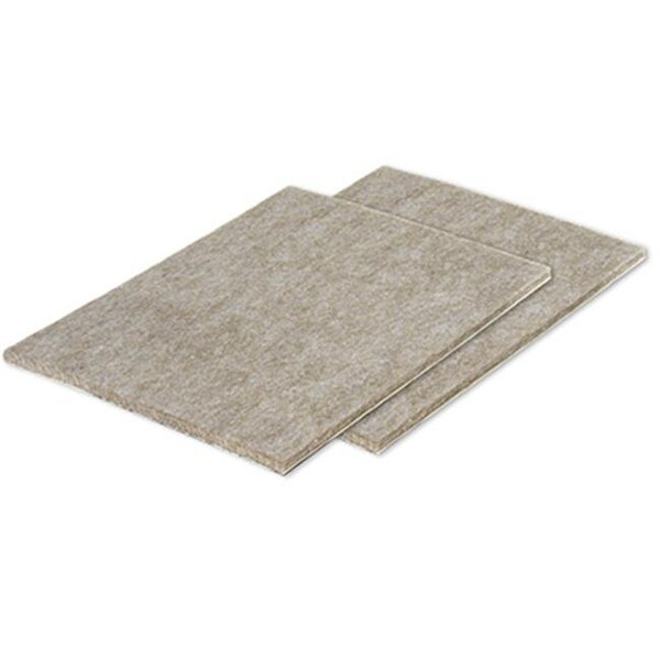 Richelieu America 235724 4.5 x 6 in. TruGuard Cut Out Sheets & Heavy Duty Self Adhesive Felt Pads; Tan - Pack of 2 235724 - main
